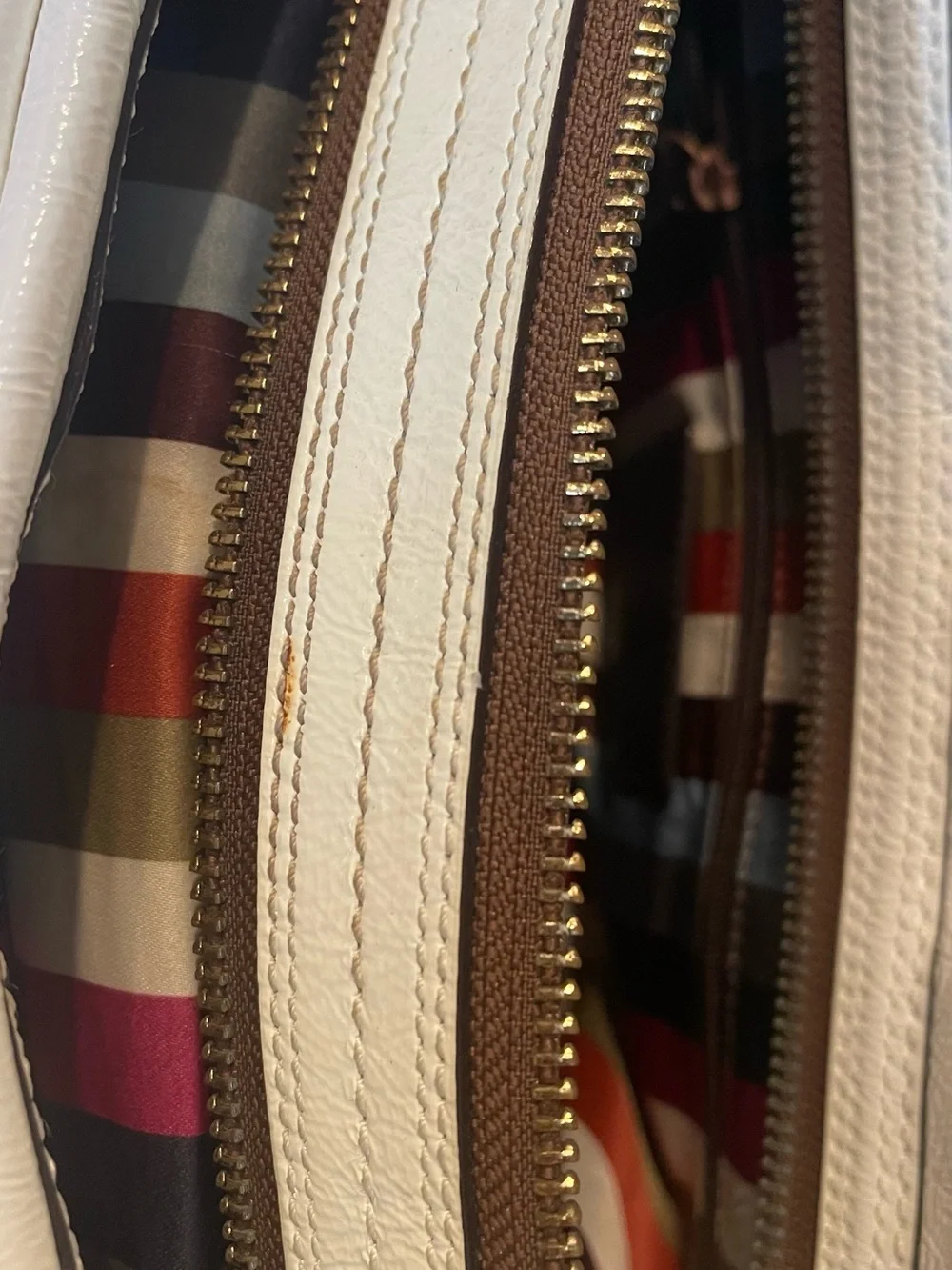 Coach Peyton limited edition Legacy White Satchel Gold Hardware turnlock y2k